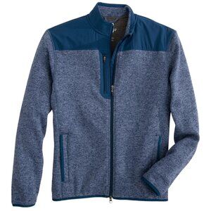 johnnie-O Arlo Full Zip Fleece Jacket – Indigo
